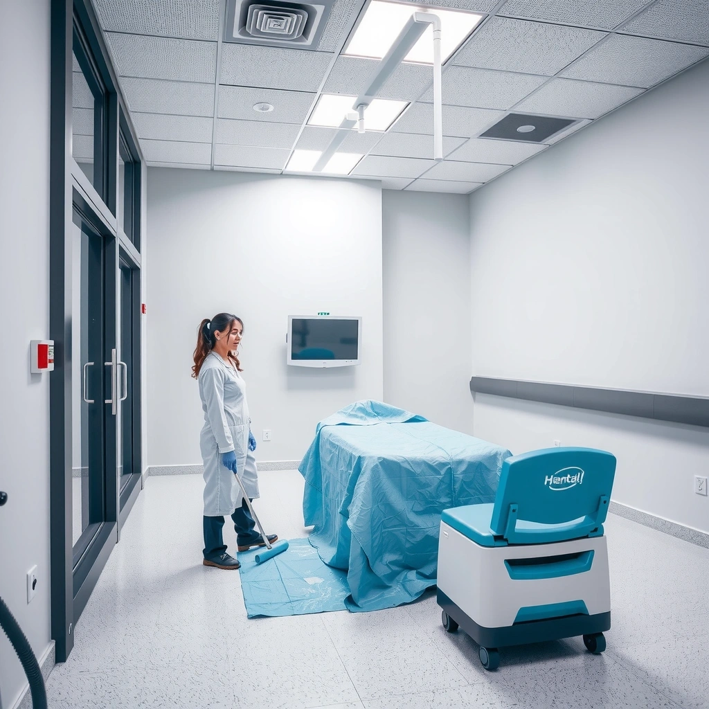 Healthcare facility cleaning service